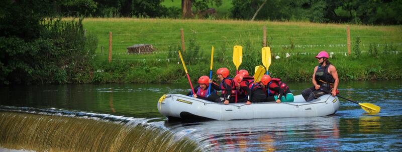 family white-water rafting
